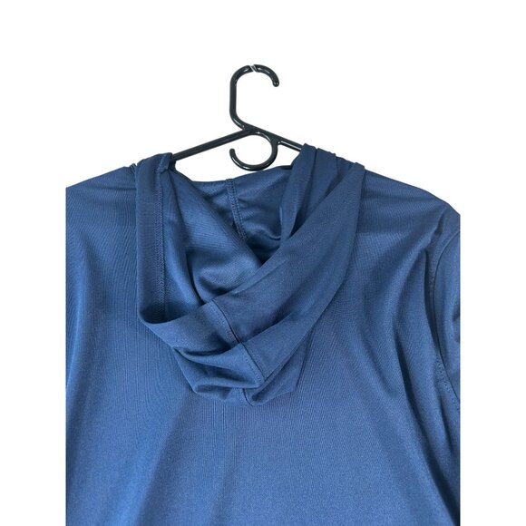 NEW Wrangler Workwear Performance Long Sleeve Sun Protection Hoodie Blue Sz S - Picture 9 of 9